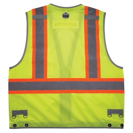 Glowear By Ergodyne Lime Hi Vis Tool Tethering Safety Vest Kit, Class 2, S/M 8231TVK